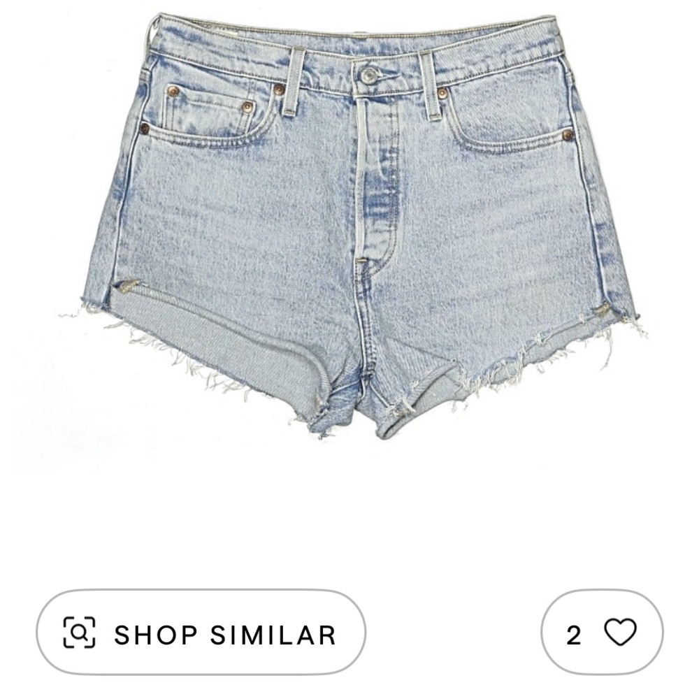 Levi Denim High-Waisted Women Cut Off Shorts